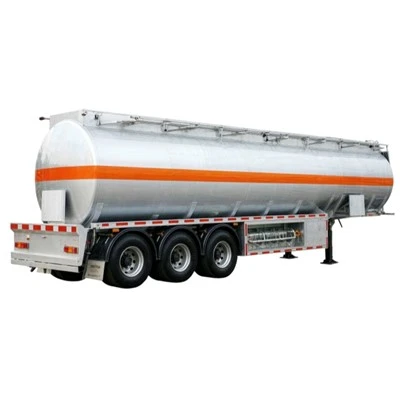 3-assige 45000L aluminium brandstoftankeraanhangwagen